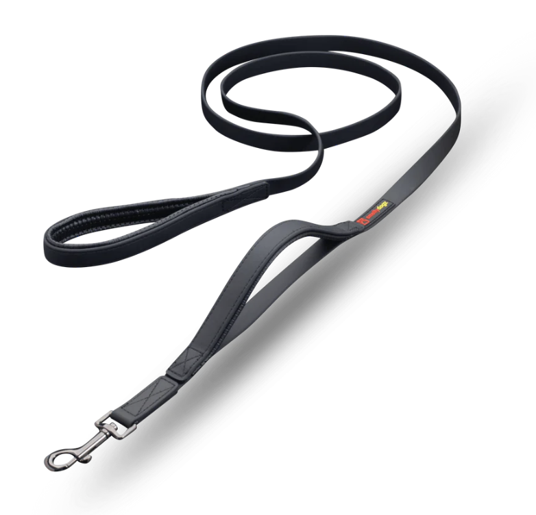 SMELLYDOGZ DOUBLE HANDLE LEAD BLACK 3/4&quot;x6&#39;