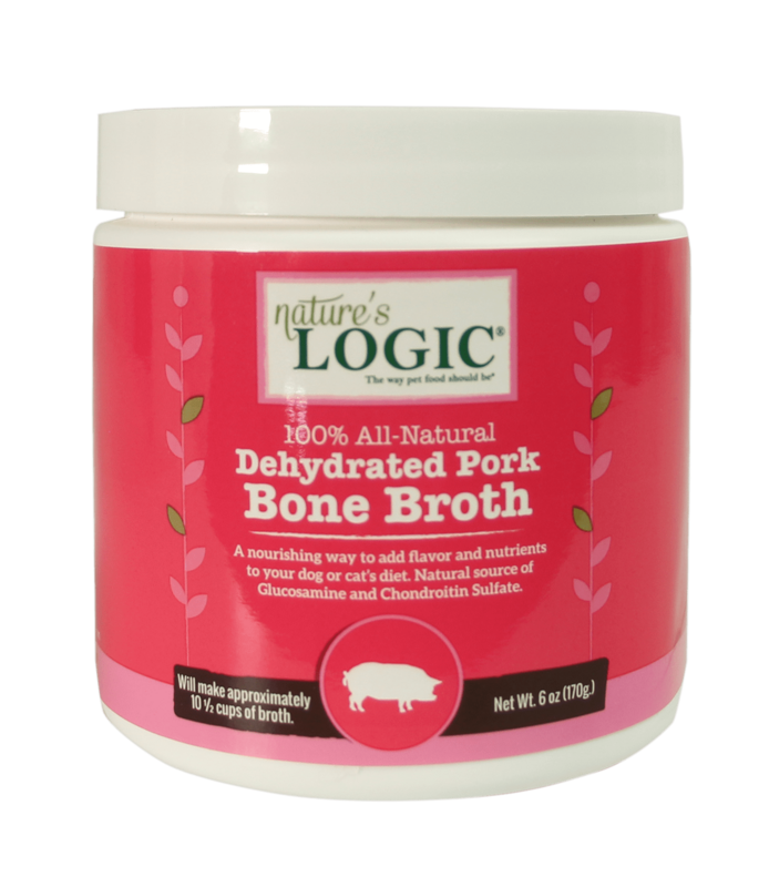 NATURE&#39;S LOGIC DEHYDRATED PORK BONE BROTH 6oz/170g