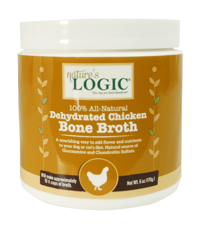 NATURE&#39;S LOGIC DEHYDRATED CHICKEN BONE BROTH 6oz/170g