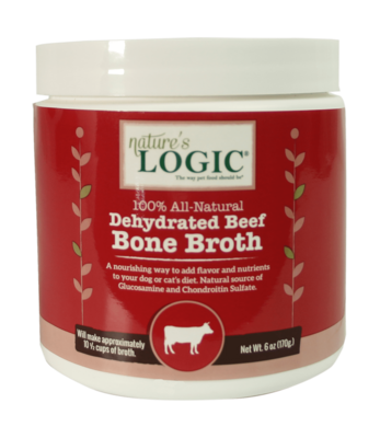 NATURE&#39;S LOGIC DEHYDRATED BEEF BONE BROTH 6oz/170g
