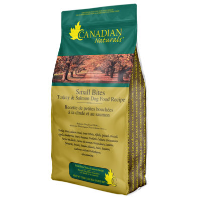CANADIAN NATURALS TURKEY &amp; SALMON SMALL BITES 15lb/6.8kg