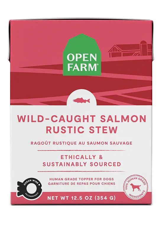 OPEN FARM DOG WILD CAUGHT SALMON RUSTIC STEW 12.5oz/354g