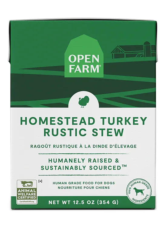 OPEN FARM DOG HOMESTEAD TURKEY RUSTIC STEW 12.5oz/354g