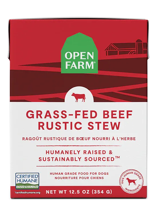 OPEN FARM DOG GRASS FED BEEF RUSTIC STEW 12.5oz/354g