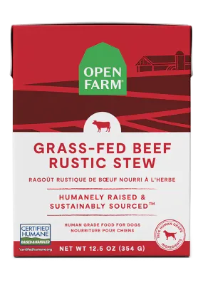 OPEN FARM DOG GRASS FED BEEF RUSTIC STEW 12.5oz/354g