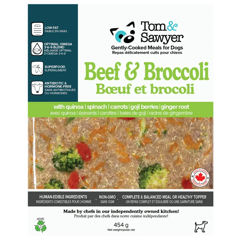 TOM &amp; SAWYER BEEF &amp; BROCCOLI 16oz/454g