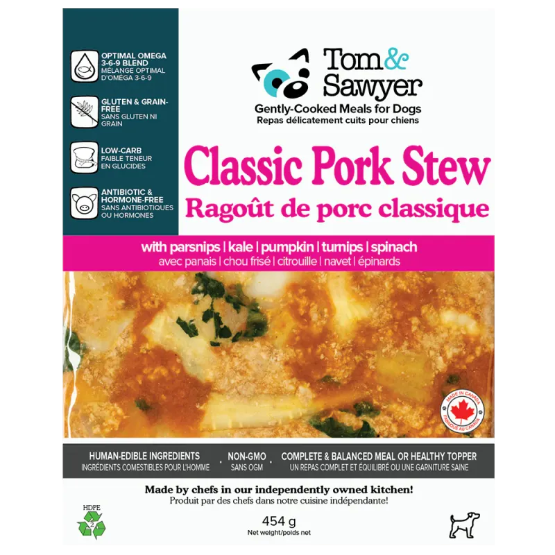 TOM &amp; SAWYER CLASSIC PORK STEW 16oz/454g