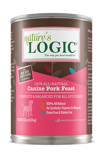 NATURE&#39;S LOGIC PORK FEAST 13.2oz/374g