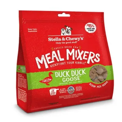 STELLA &amp; CHEWY DOG FREEZE DRIED DINNER PATTIES DUCK DUCK GOOSE 14oz/397g