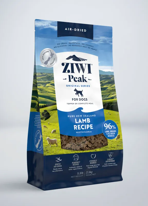 ZIWI PEAK DOG LAMB 5.5lb/2.5kg