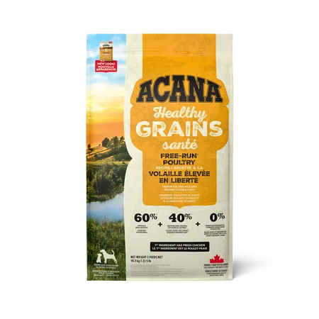 ACANA DOG HEALTHY GRAINS FREE-RUN POULTRY 4lb/1.8kg