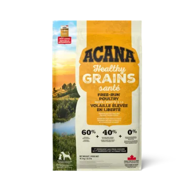 ACANA DOG HEALTHY GRAINS FREE-RUN POULTRY 4lb/1.8kg