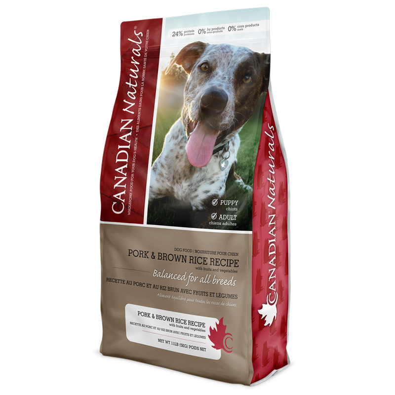 CANADIAN NATURALS PORK &amp; BROWN RICE 5lb/2.2kg