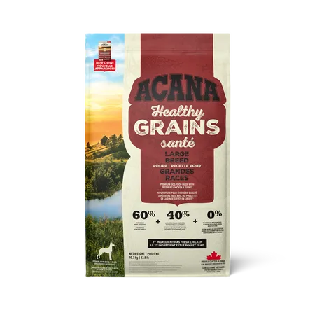 ACANA DOG HEALTHY GRAINS LARGE BREED 22.5lb/10.2kg