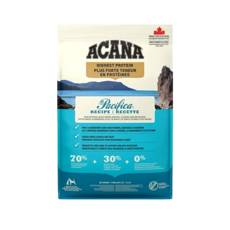 ACANA DOG HIGHEST PROTEIN PACIFICA 24.2lb/11kg
