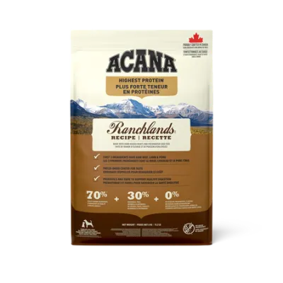 ACANA DOG HIGHEST PROTEIN RANCHLANDS 24.2lb/11kg