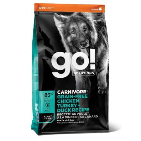 GO! DOG CARNIVORE CHICKEN, TURKEY &amp; DUCK 12lb/5.4kg