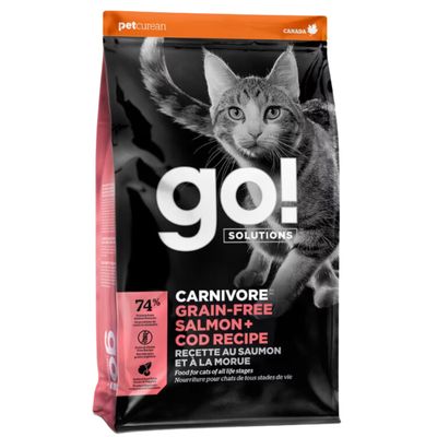 GO! CAT CARNIVORE SALMON &amp; COD 3lb/1.3kg