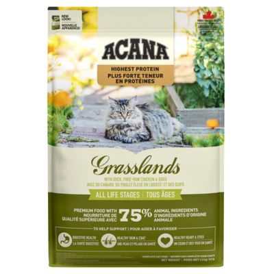 ACANA CAT HIGHEST PROTEIN GRASSLANDS 4lb/1.8kg