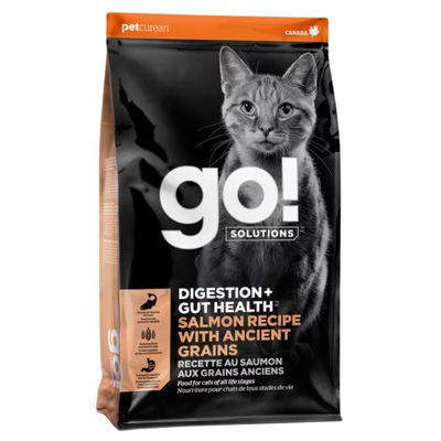 GO! CAT DIGESTION + GUT HEALTH SALMON &amp; ANCIENT GRAIN 3lb/1.3kg
