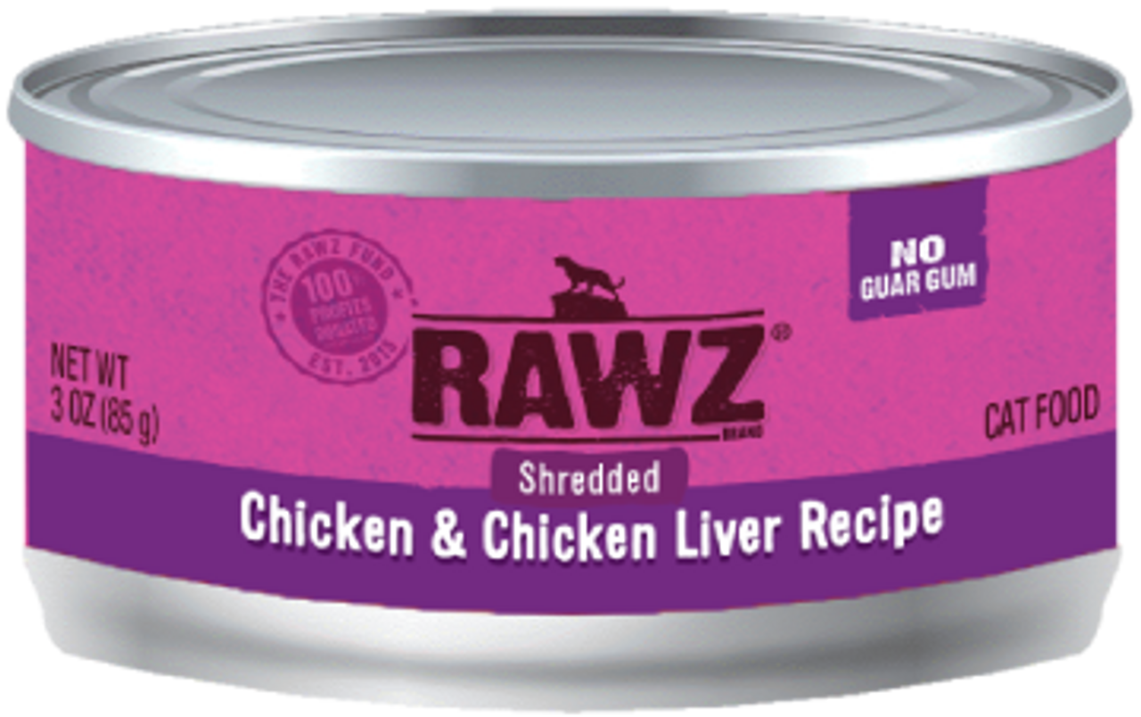 RAWZ CAT CHICKEN SHREDDED 3oz/85g