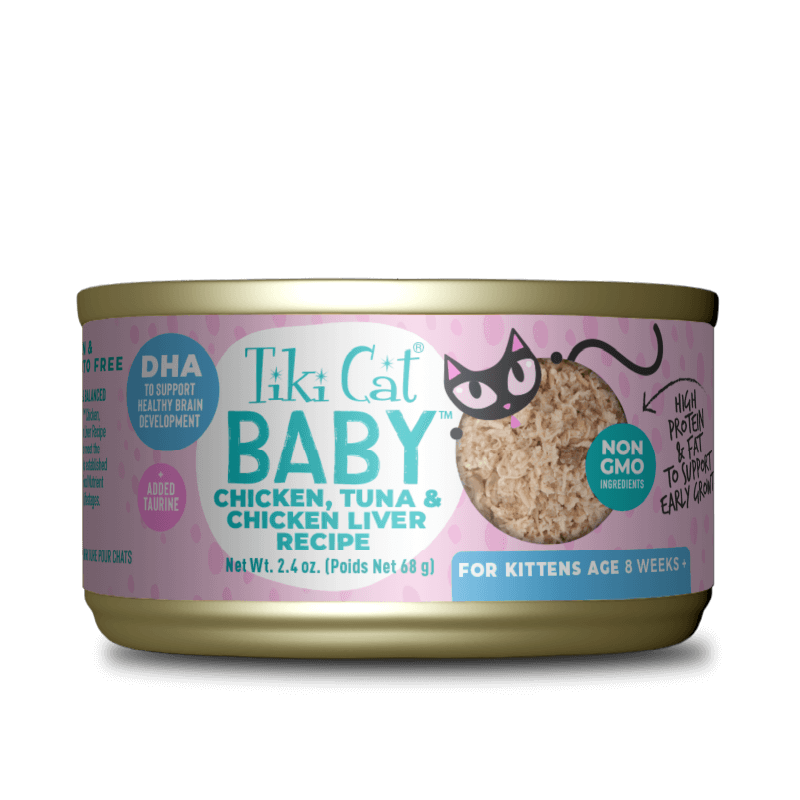 TIKI CAT BABY CHICKEN TUNA 2.4oz/68g