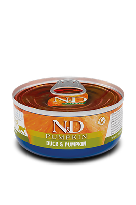 FARMINA N&amp;D CAT PUMPKIN DUCK &amp; SWEET POTATO 2.5oz/70g