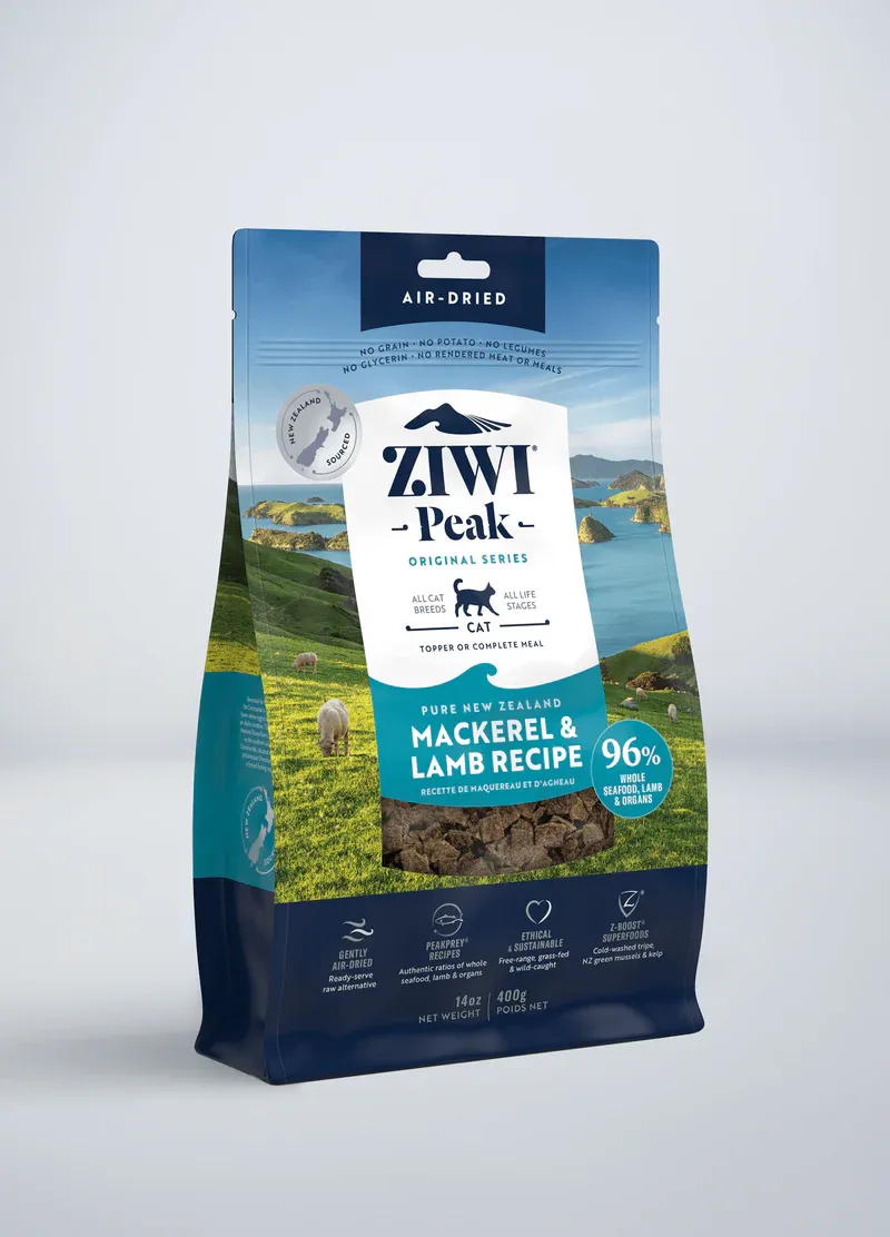 ZIWI PEAK CAT MACKERAL &amp; LAMB 14oz/400g