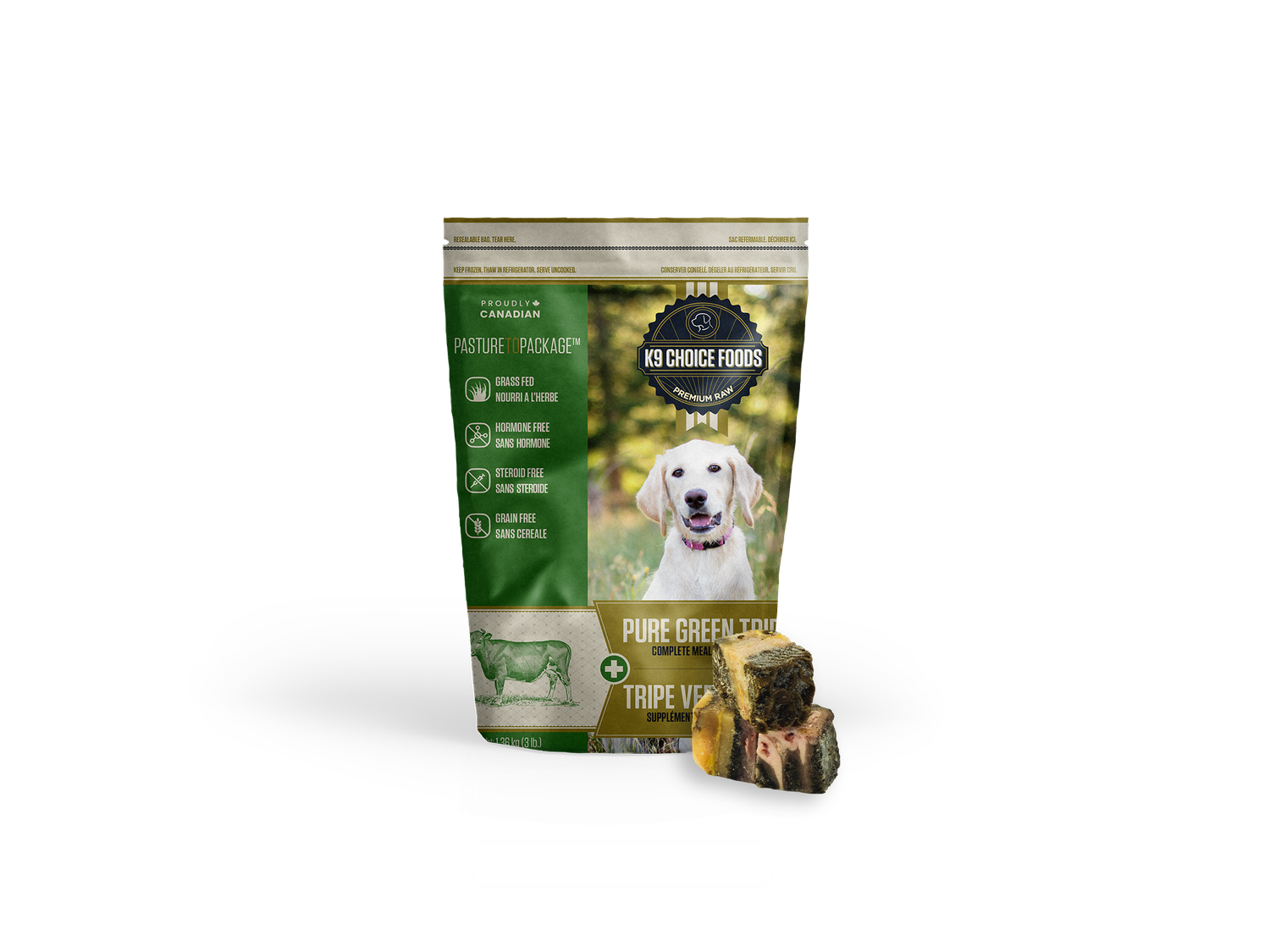 K9 CHOICE PURE GREEN TRIPE 3lb/1.36kg