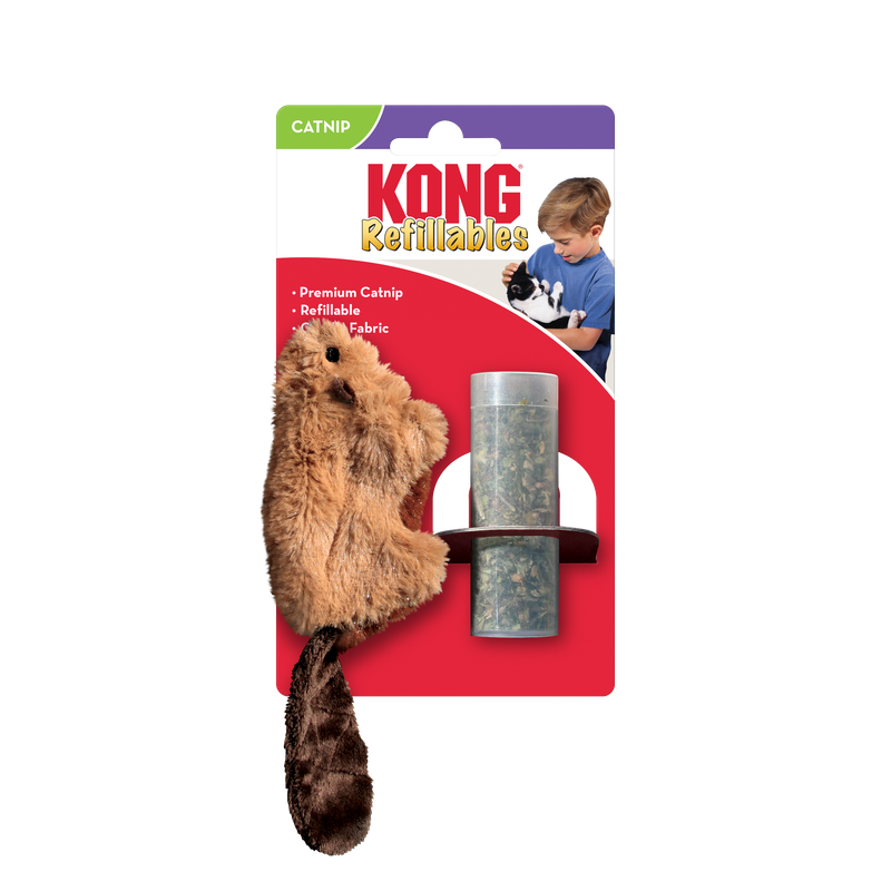 KONG CAT REFILLABLE BEAVER