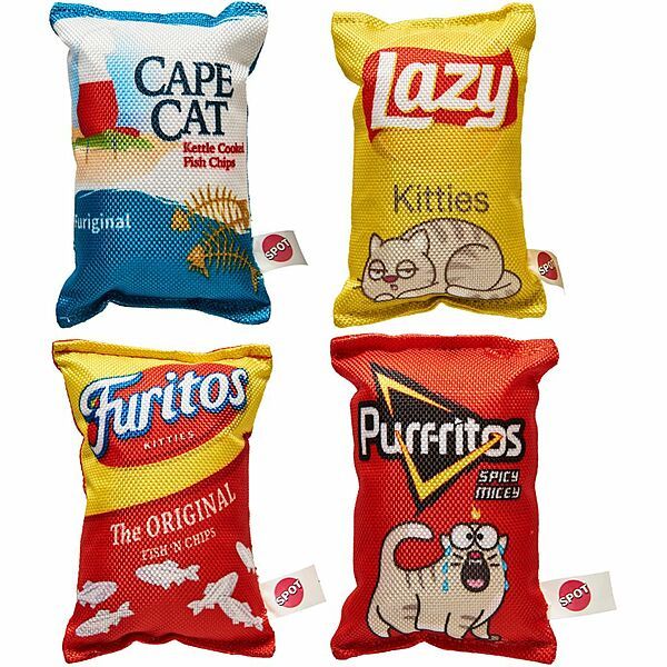 SPOT FUN FOOD KITTY CHIPS ASSORTED 5&quot;