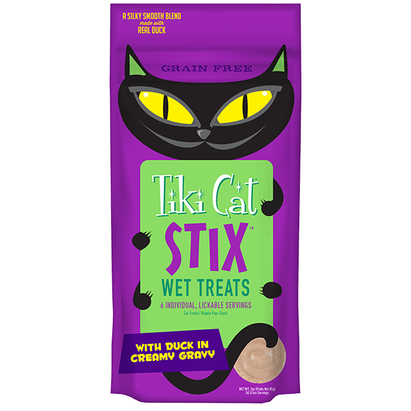 TIKI CAT STIX DUCK IN GRAVY 3oz