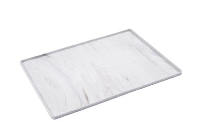 MESSY MUTTS SILICONE BOWL MAT WITH RAISED EDGES MARBLE 16&quot;x12&quot;