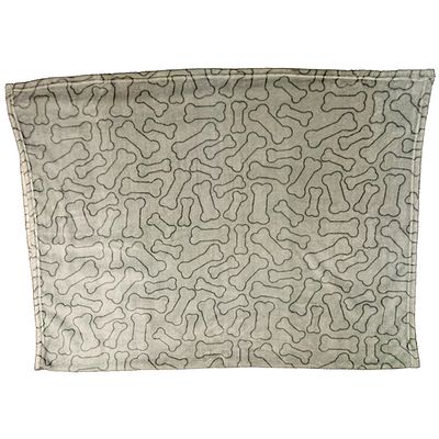 SPOT SNUGGLER BLANKET BONES GREY 40&quot;x60&quot;