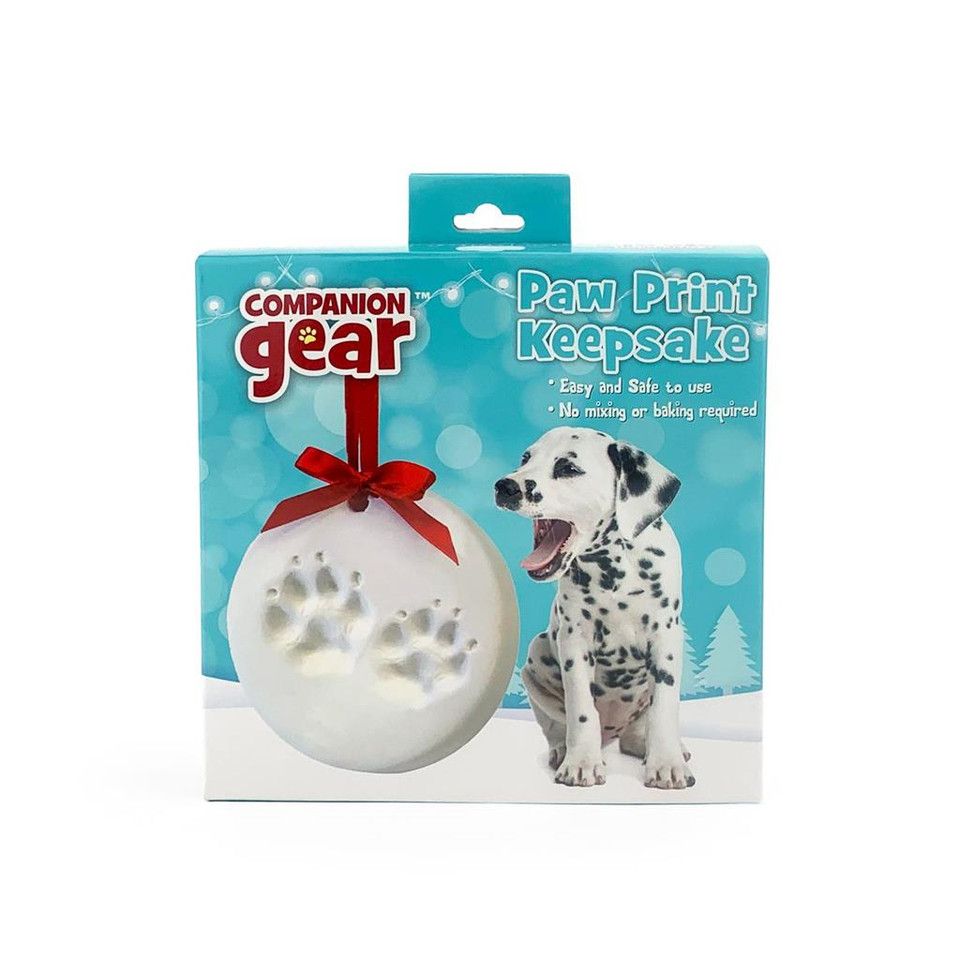 COMPANION GEAR CLAY PAW PRINT ORNAMENT