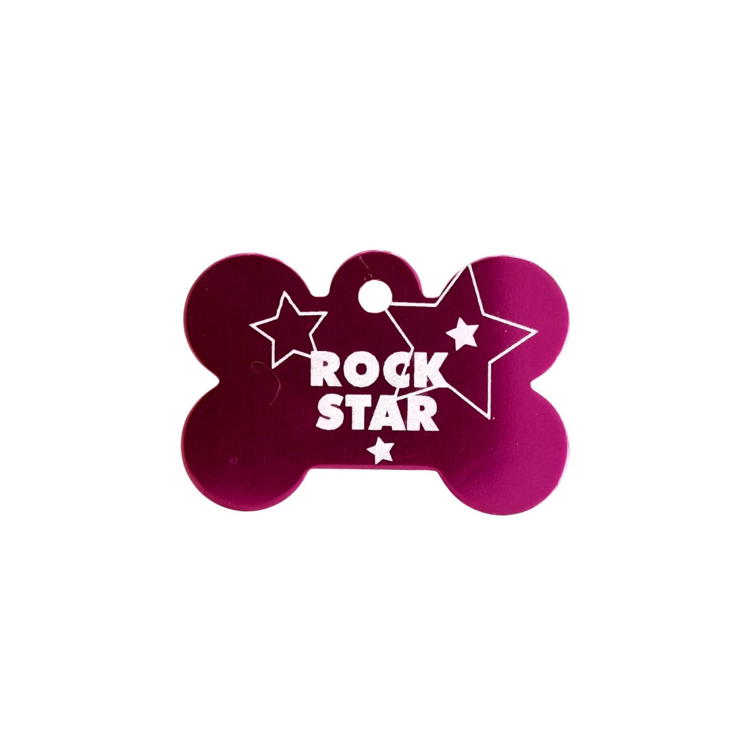 PET TAG BONE LARGE - Rock Star