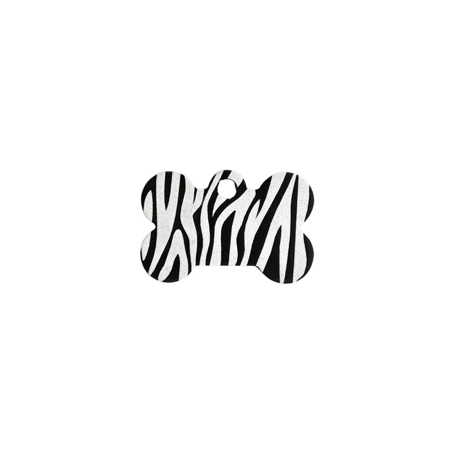 PET TAG BONE SMALL - Zebra