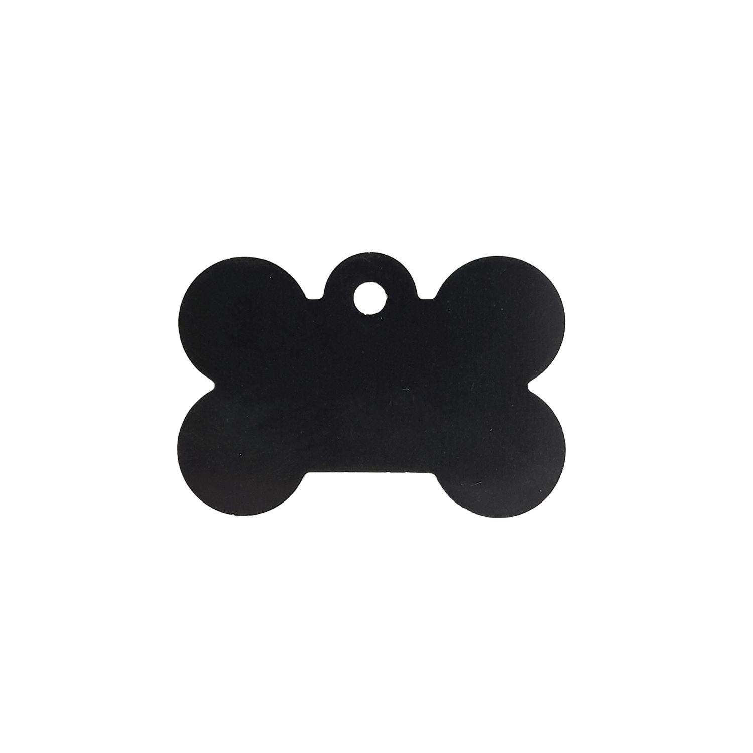 PET TAG BONE LARGE - Black