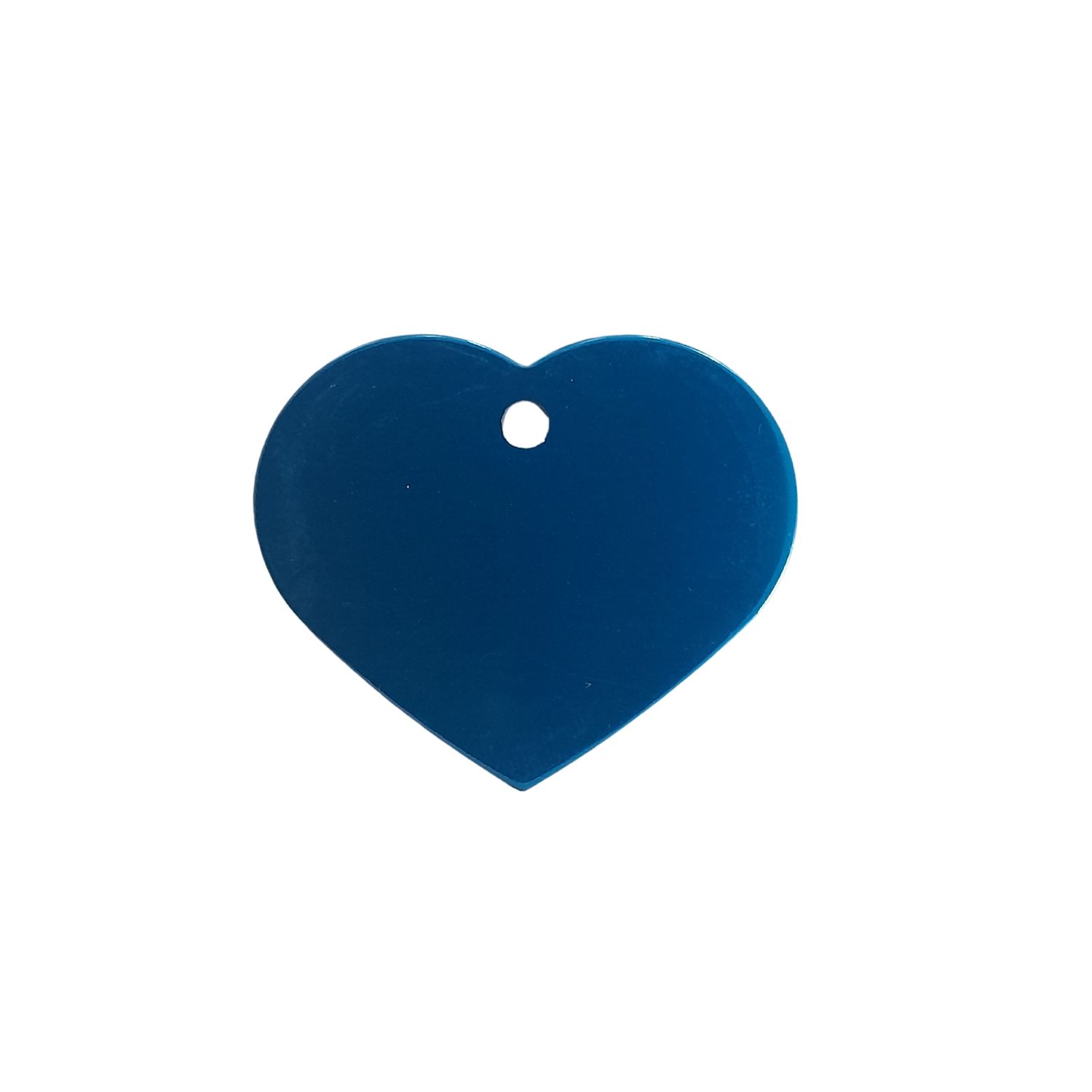 PET TAG HEART LARGE - Blue