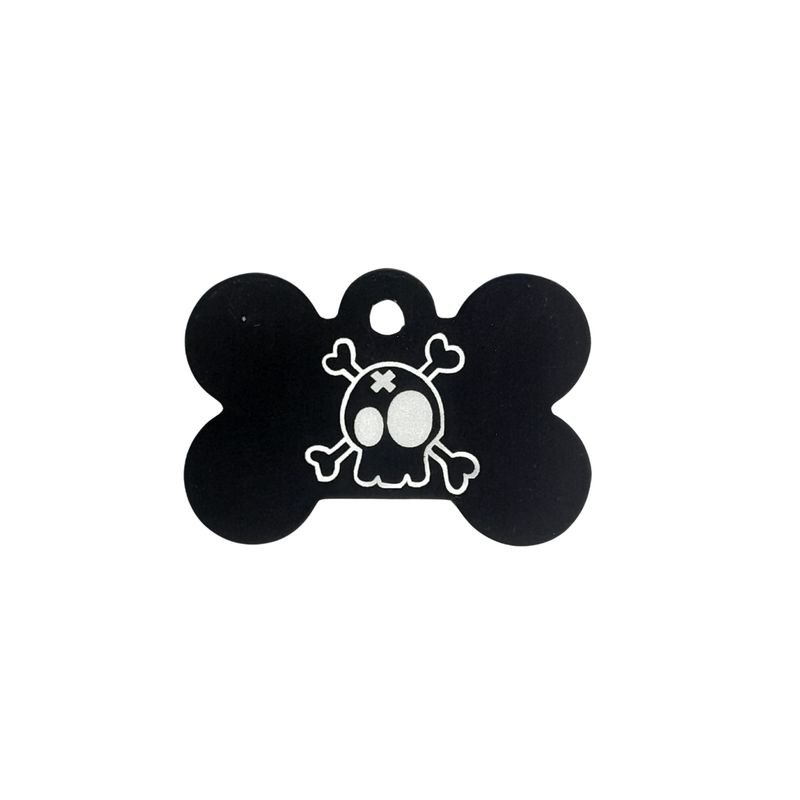 PET TAG BONE LARGE - Skull