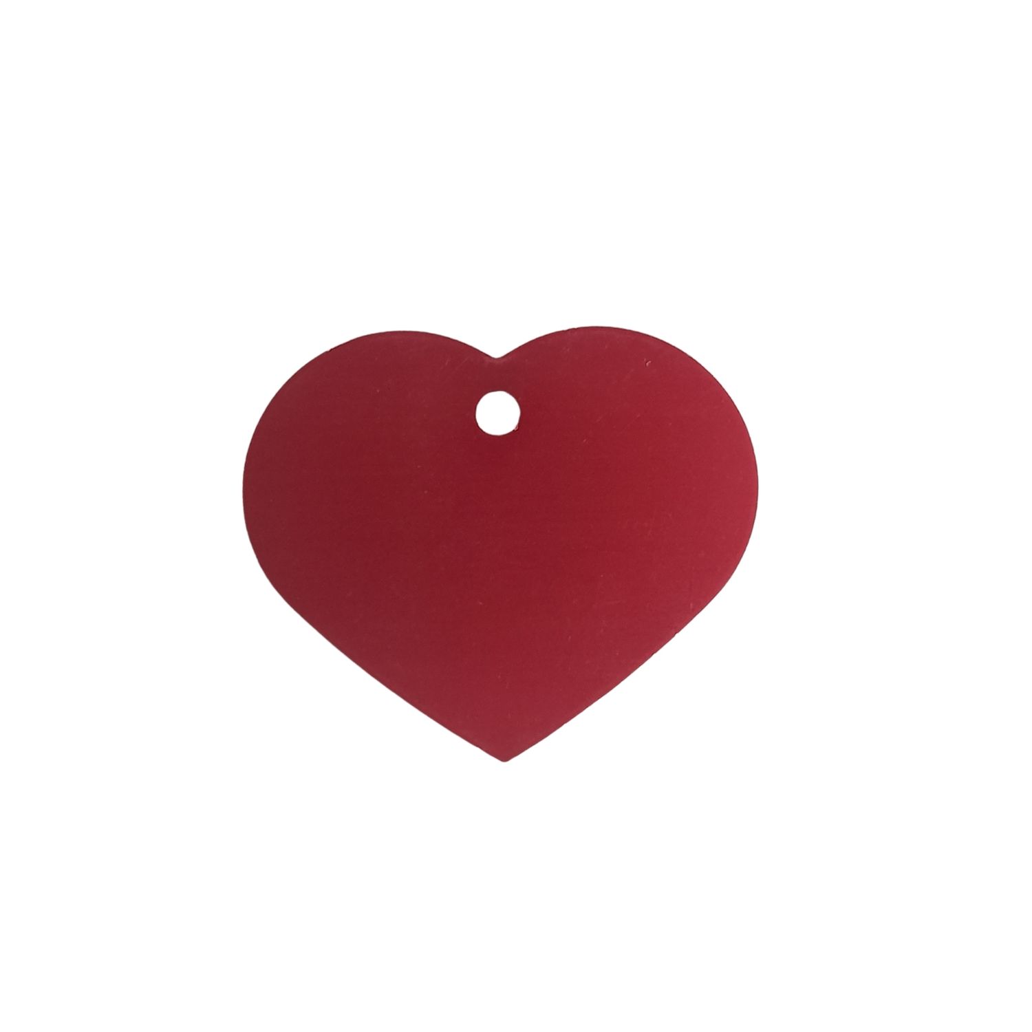 PET TAG HEART LARGE - Red