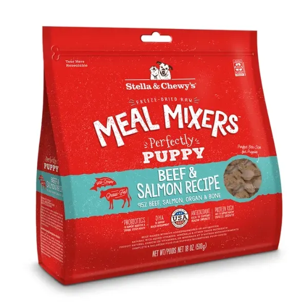 STELLA &amp; CHEWY DOG FREEZE DRIED MEAL MIXERS PUPPY 5.5oz/156g