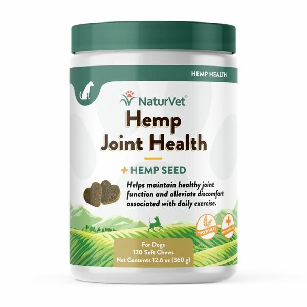 NATURVET HEMP JOINT HEALTH SOFT CHEWS 120ct