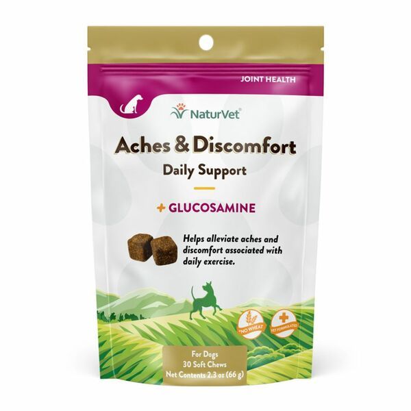 NATURVET ACHES &amp; DISCOMFORT SOFT CHEWS 30ct