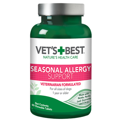 VET&#39;S BEST SEASONAL ALLERGY SUPPORT 60ct 4.8oz/138g
