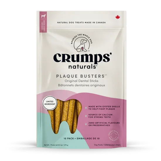 CRUMPS ORIGINAL PLAQUE BUSTERS MEDIUM/LARGE BREED 7&quot; 30pk