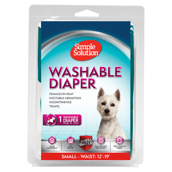 SIMPLE SOLUTIONS WASHABLE DIAPER SMALL 12&quot;-19&quot;
