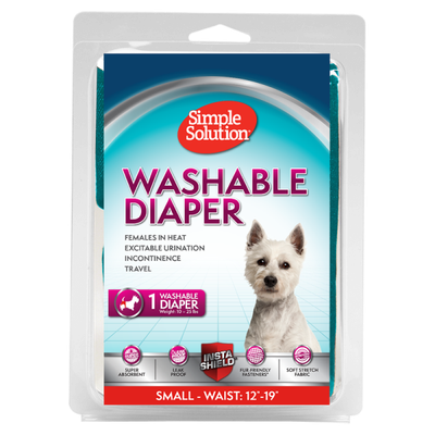 SIMPLE SOLUTIONS WASHABLE DIAPER SMALL 12&quot;-19&quot;