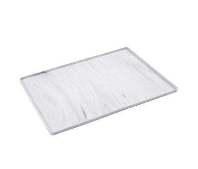 MESSY MUTTS SILICONE BOWL MAT WITH RAISED EDGES MARBLE