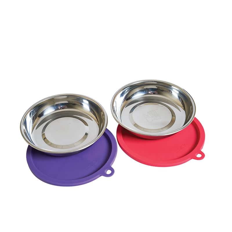 MESSY MUTTS CAT BOWL/COVER SET 4pc